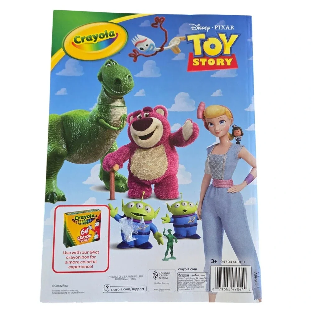 Crayola Coloring Book Kids OS Blue New Disney Pixar Toy Story Activity 96 Pages